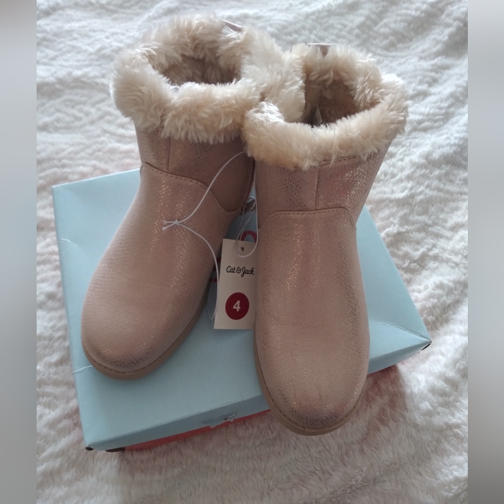 Rose gold boots